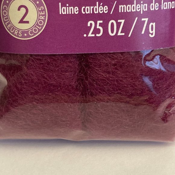 24 Dimensions FeltWorks 100% Wool Roving 0.25oz Pastel Pink Rhubarb Crafts - Picture 4 of 14